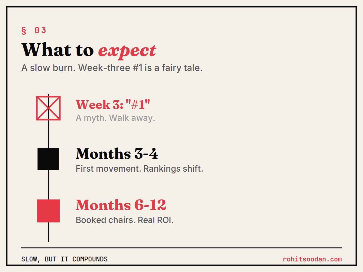 dental seo timeline